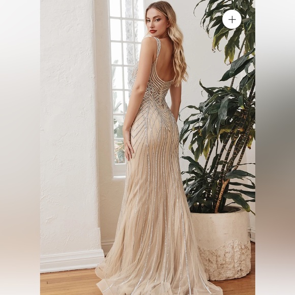 Ladivine by Cinderella Divine embellished gown CD990 - Picture 4 of 4